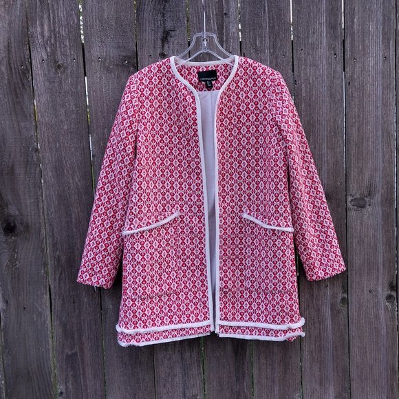 Cynthia Rowley Jackets & Blazers - Cynthia Rowley Lined Open Front Fringed Cardigan